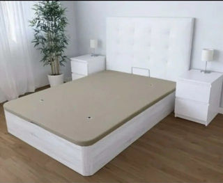 Canapé blanco 150x190 nuevo en oferta
