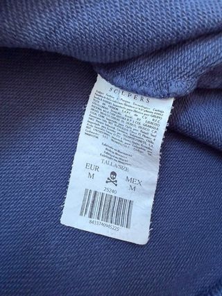 Sudadera Scalpers Azul Marino Talla S