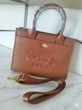 Bolso Coach Marrón 27x22 cm