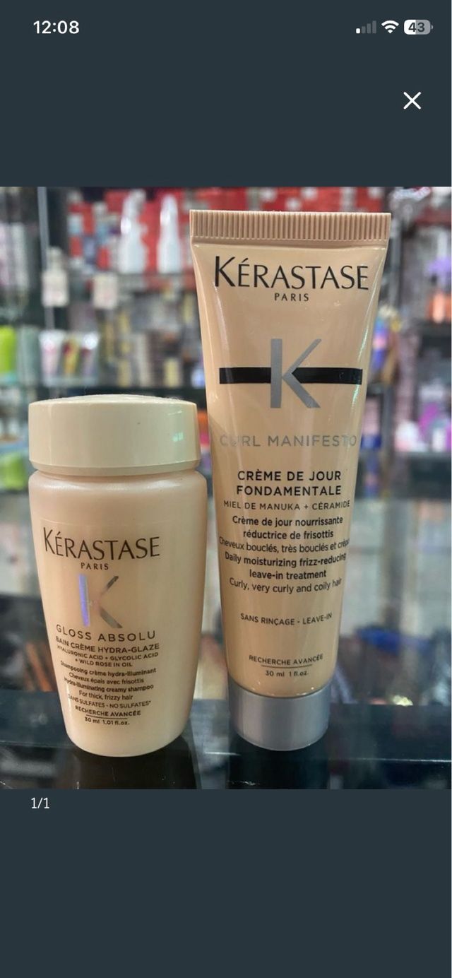 2 Kérastase Gloss Absolu & Curl Manifesto Minis