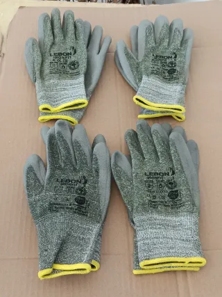 "Regalo" 4 Pares Guantes Trabajo Anti-corte LEBON