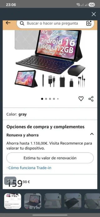 Tablet 11" Pack Pc Nuevo a Estrenar