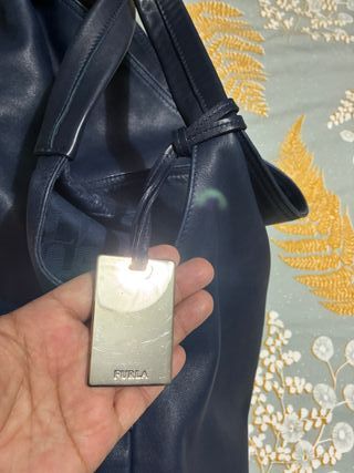 Bolso Furla Azul Piel