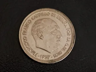 Moneda Franco Caudillo de España 1957