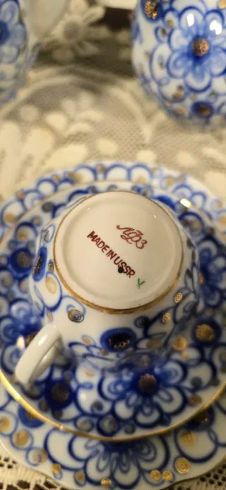 Vajilla Lomonosov LFZ Porcelana Vintage