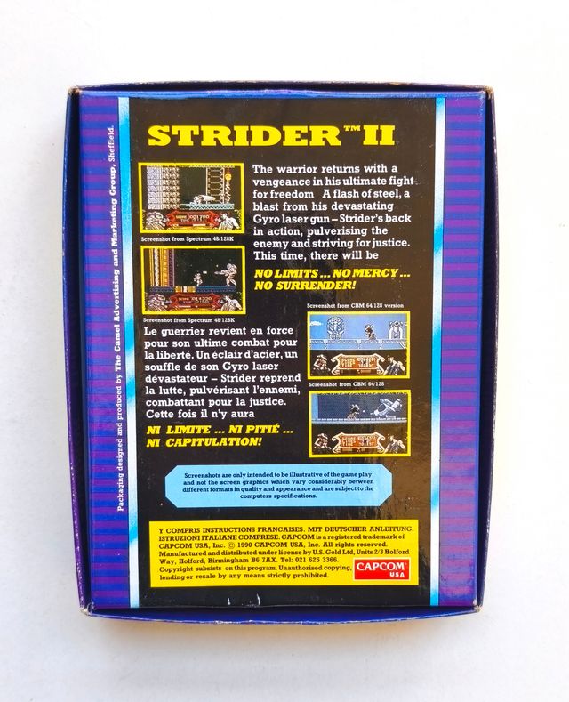 STRIDER 2 CAPCOM AMSTRAD US GOLD