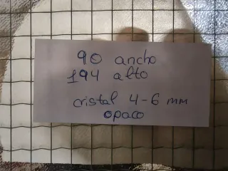 Puerta 90x194 cristal opaco .