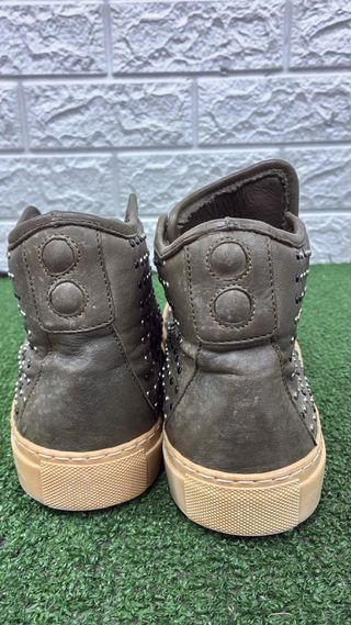 Alexander McQueen Sneakers Uomo Verde Argento