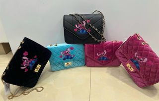 Borsa Stitch velluto trapuntata