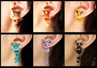 Pendientes Pokémon Eevee y evoluciones