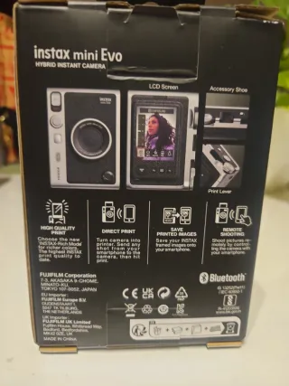 Cámara instantánea Fujifilm Instax Mini Evo Negra