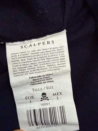 Jersey Scalpers Azul Marino Talla M