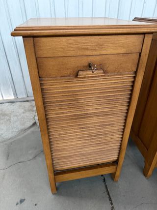 Pareja Mesitas Vintage Madera