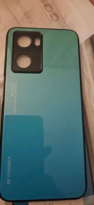 Funda Oppo A57s degradado azul