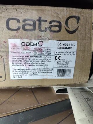 Placa de gas Cata LCI 6021 BK