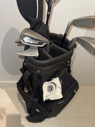 Bolsa de golf Inesis Ultra Light, 7 palos y guante