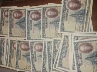 Lote 50 Billetes 25 Pesetas 1928 Banco de España