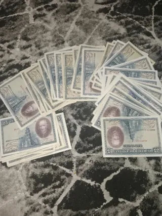 Lote 50 Billetes 25 Pesetas 1928 Banco de España