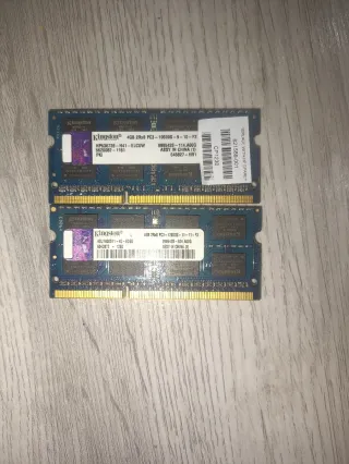 2x Kingston 4GB DDR3 Tarjetas RAM