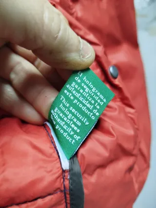 Chaqueta La Martina acolchada azul y roja