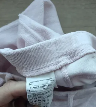 Pantalón Benetton rosa pana niña