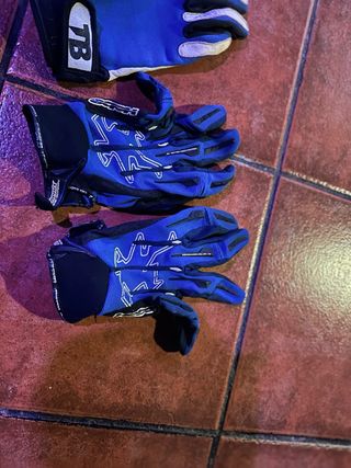 Guantes Enduro Motocross Azul Negro
