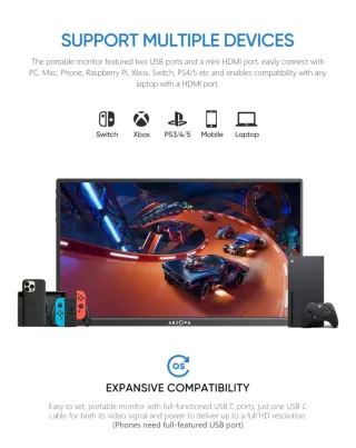 Monitor Portátil Arzopa A1S 14” FHD 1080P