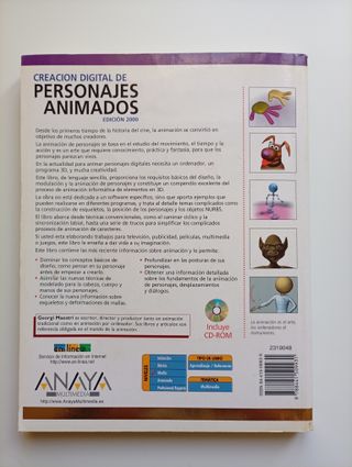 Libro Creacion digital de personajes animados 2000