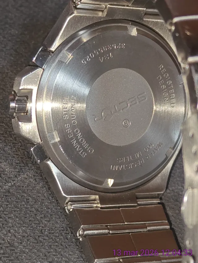 Reloj Sector 134 Crono para Hombre con Batería Nueva