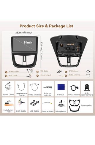 Radio Coche Android 15 Peugeot 207 (06-10)