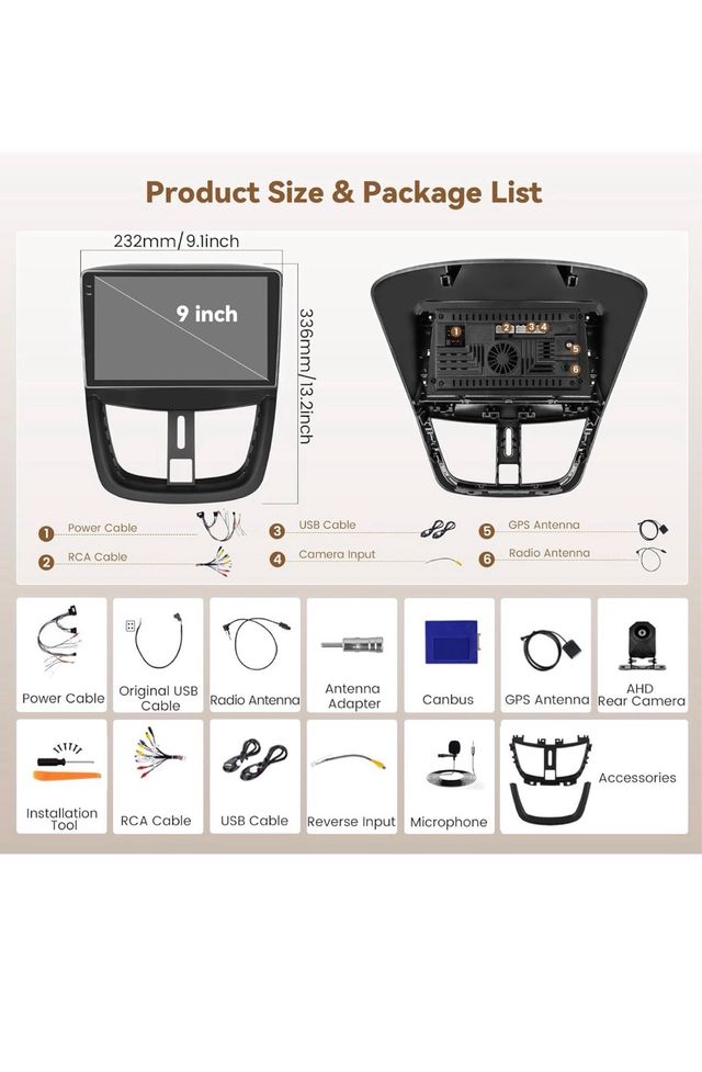 Radio Coche Android 15 Peugeot 207 (06-10)