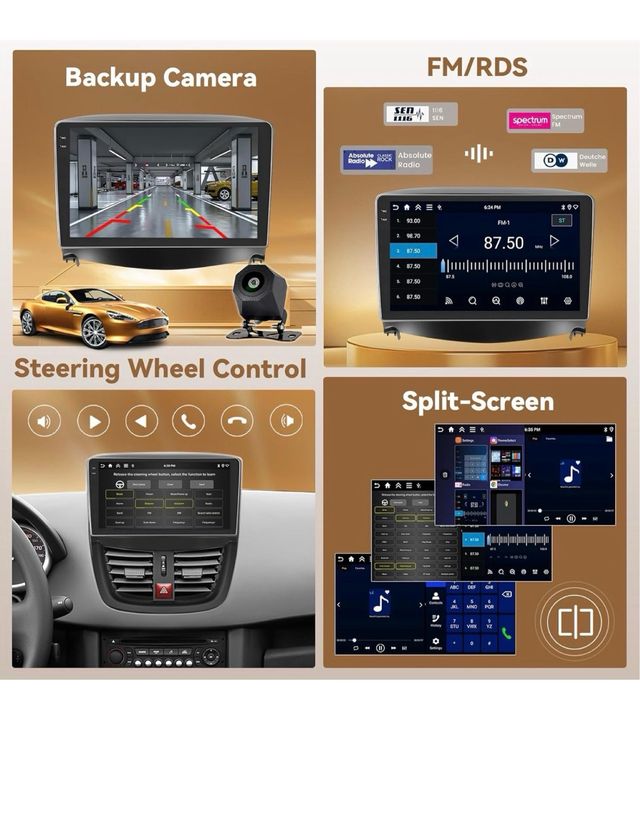 Radio Coche Android 15 Peugeot 207 (06-10)