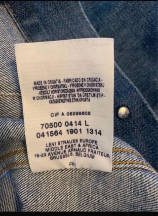 Cazadora Vaquera Levi's Vintage año 1992