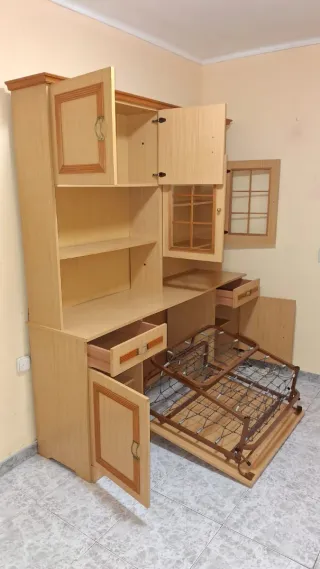 Mueble modular con cama abatible