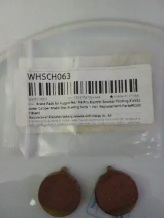 Pastillas Freno Disco Patinete Eléctrico cobre