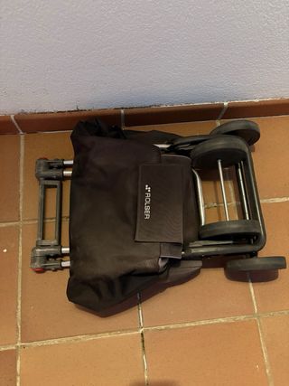 Carrito ROLSER 4 ruedas plegable negro