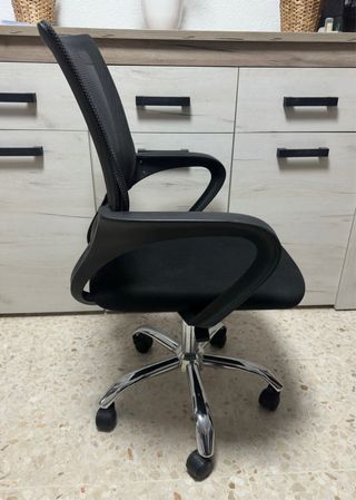 Silla escritorio ergonómica negra