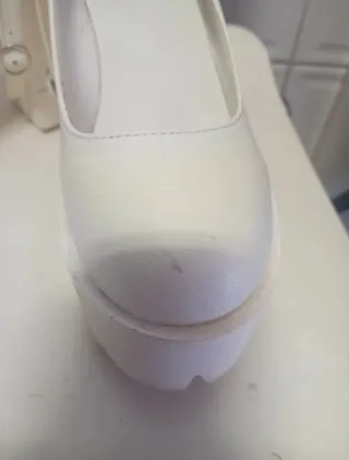 Mary Janes Brancas Plataforma