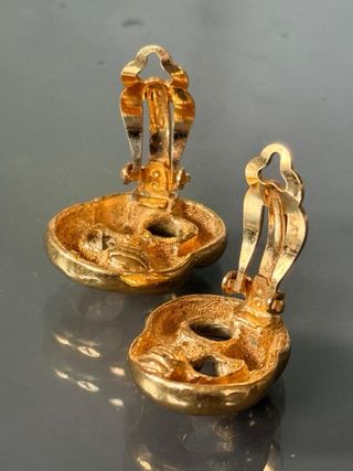 Orecchini clip vintage dorati