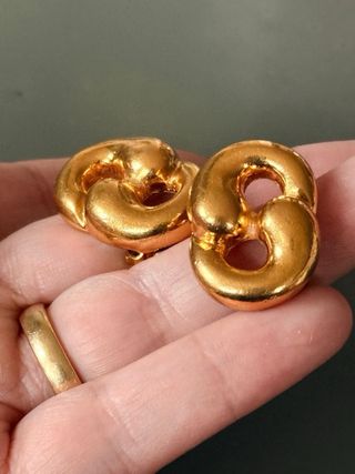 Orecchini clip vintage dorati