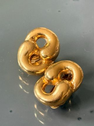 Orecchini clip vintage dorati