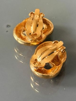 Orecchini clip vintage dorati