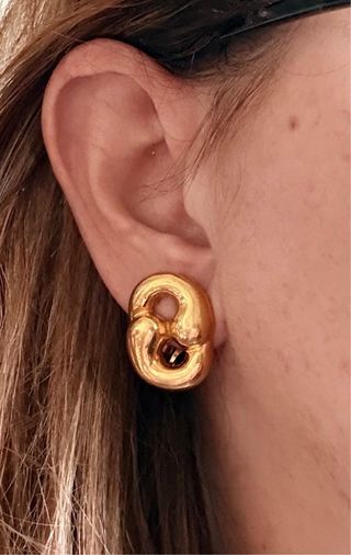 Orecchini clip vintage dorati