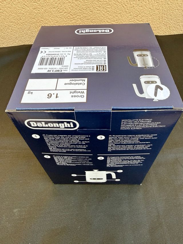 De'Longhi Espumador de Leche Eléctrico Blanco
