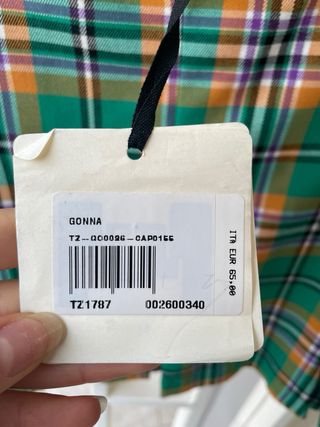 Minigonna scozzese plissettata