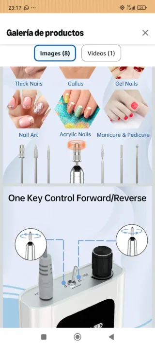 Torno de uñas blanco Delanie