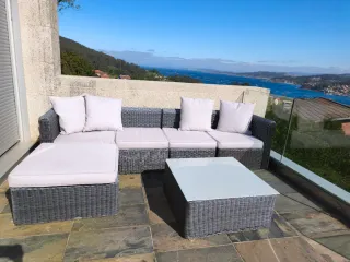 Muebles de mimbre artificial para el exterior