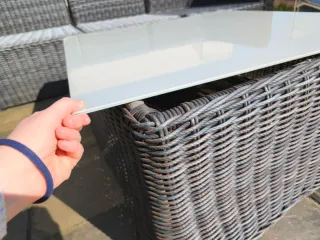 Muebles de mimbre artificial para el exterior