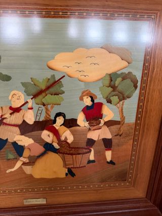 cuadro Marquetería Madera