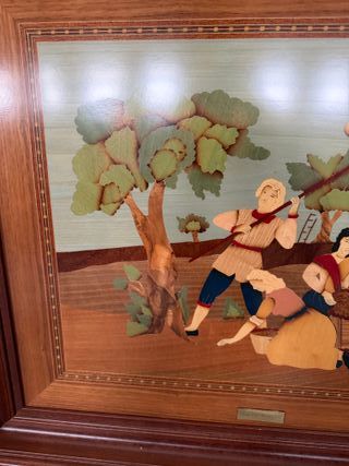 cuadro Marquetería Madera